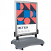 Stoepbord A1 DutchPro Zilver