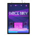 LED Bord Eco Magnetisch Zwart A4 Dubbelzijdig - Art Print