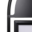 Stoepbord Round Tube A1 Zwart Deluxe header