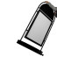 Stoepbord Round Tube B2 Zwart met wielen schuin