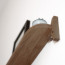 Foto Wandplank Eikenhout Donker 80 cm - Detail onderkant
