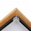 Kliklijst Royal Black Oak A4 hoek detail open