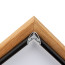 Kliklijst Royal Black Oak A1 hoek detail open