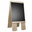 Krijtstoepbord Duplo EasySwitch Blank voor/zijkant