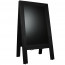Krijtstoepbord Steigerhout Zwart 75x135cm Overview